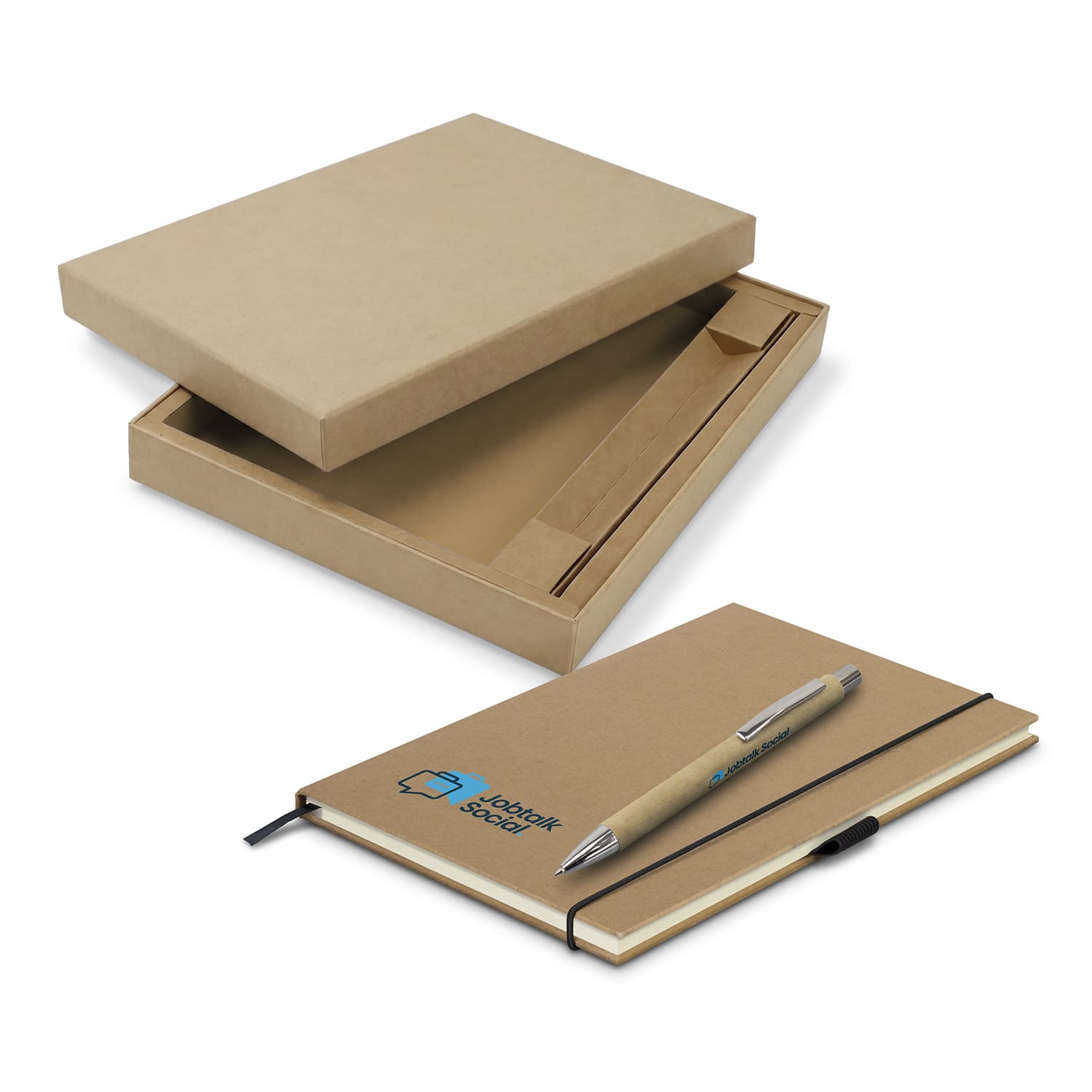 Kraft Notebook And Pen Gift Set · Product view