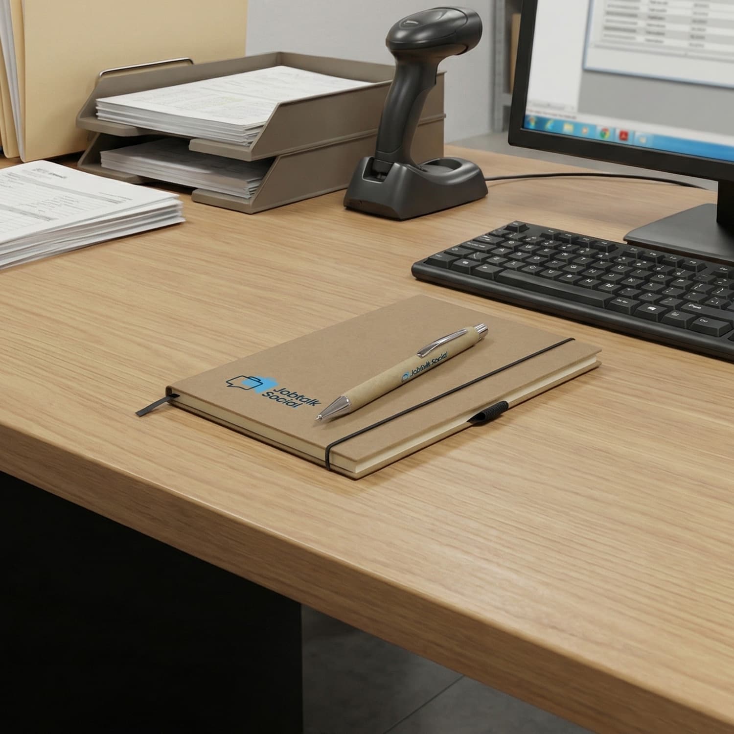 Kraft Notebook And Pen Gift Set · Product view