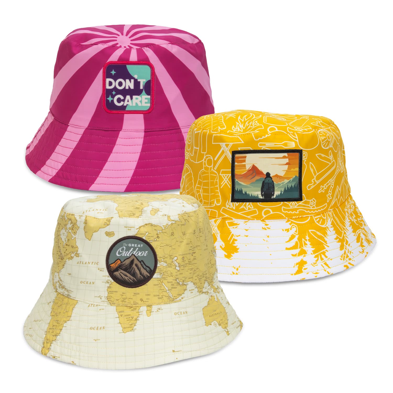 Sonny Custom Bucket Hat With Full Colour Patch · Product view