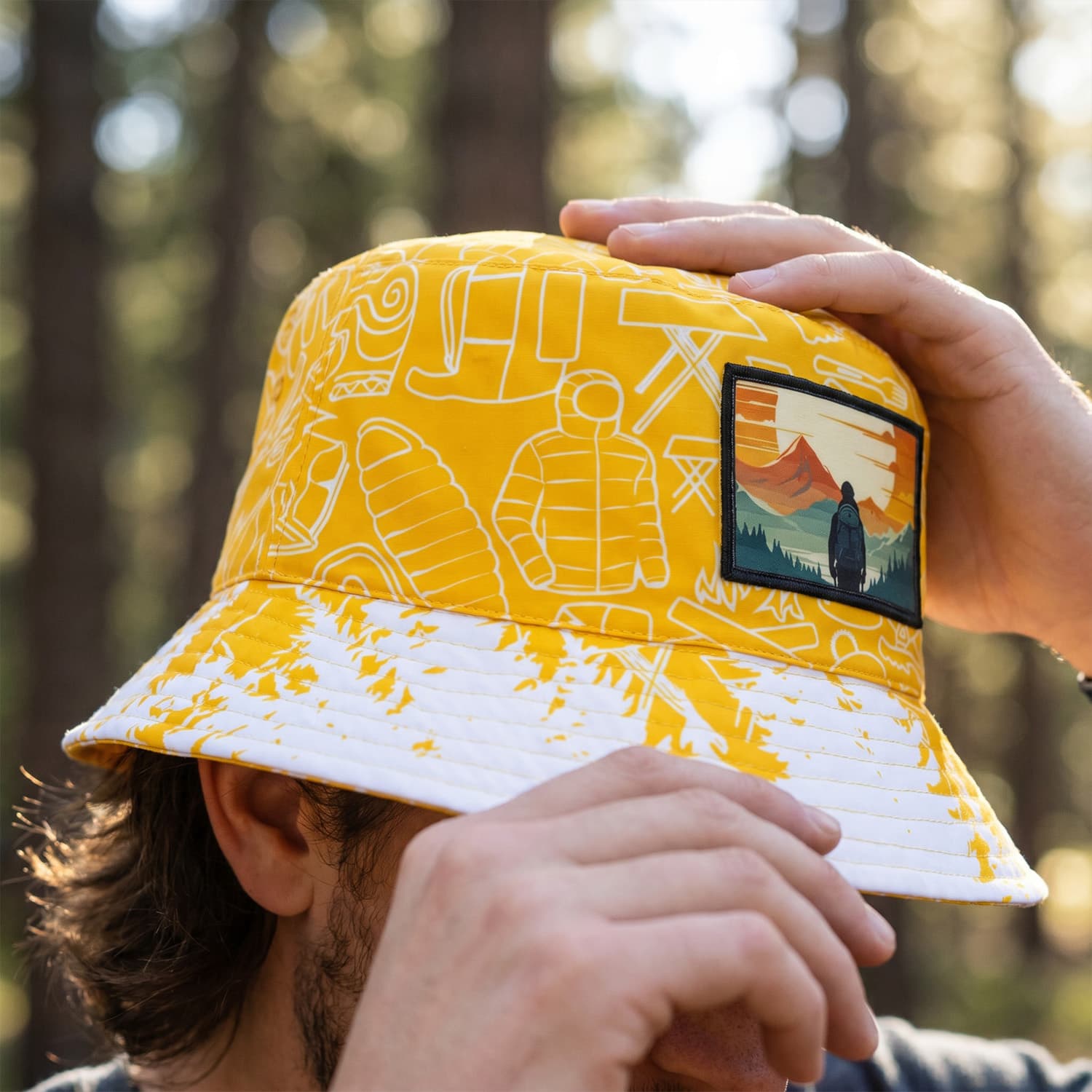 Sonny Custom Bucket Hat With Full Colour Patch · Product view