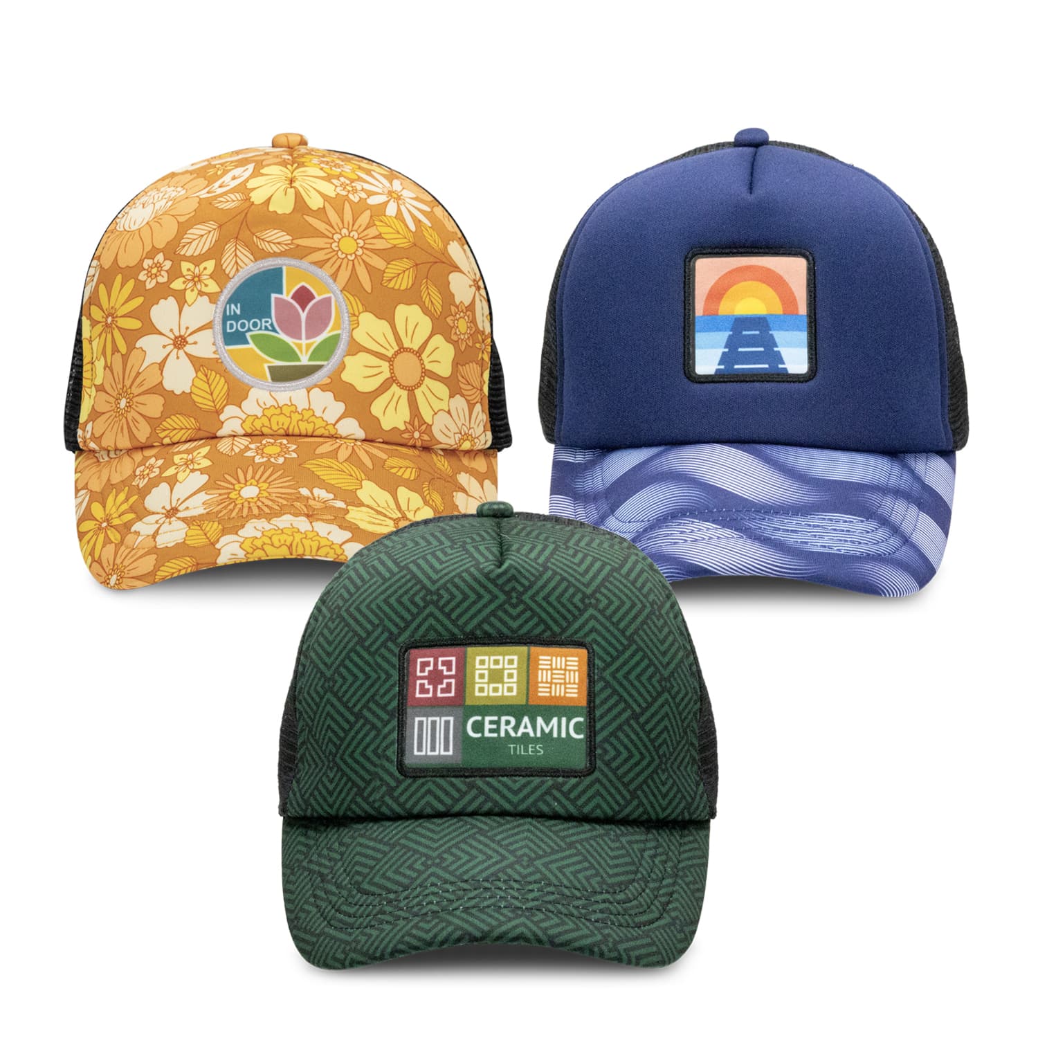 Cruise Custom Cap With Full Colour Patch · Product view
