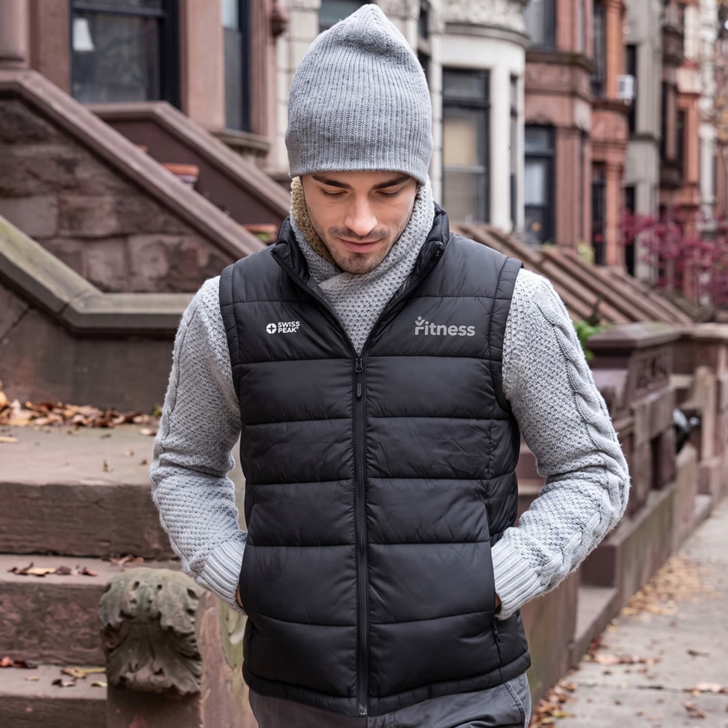 Quinn Swiss Peak Urban Puffer Vest · Product view