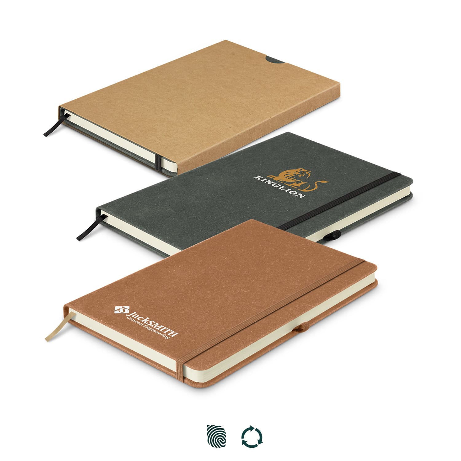Phoenix Recycled Hard Cover Notebook · Product view