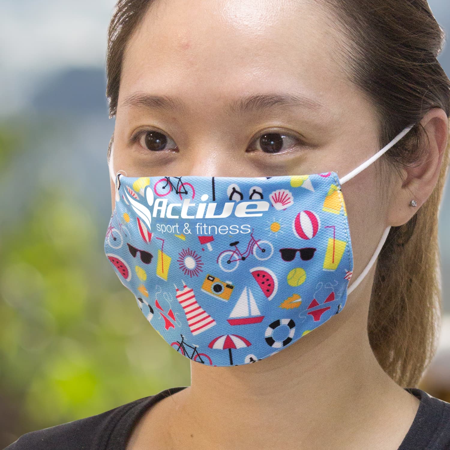 Reusable Face Mask Full Colour - Small · Product view