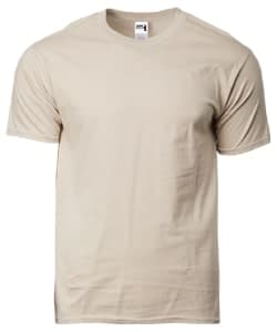 Gildan Combed Ring Spun Cotton T Shirt · Sand · colour reference