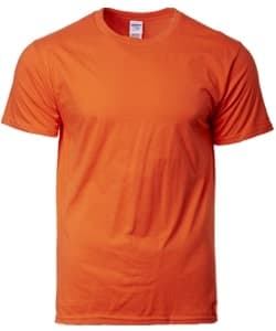 Cotton Adult Ring Spun T-Shirt 180gsm · Orange · colour reference