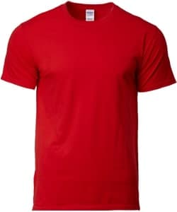 Cotton Adult Ring Spun T-Shirt 180gsm · Red · colour reference