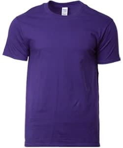 Cotton Adult Ring Spun T-Shirt 180gsm · Purple · colour reference