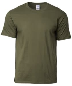 Cotton Adult Ring Spun T-Shirt 180gsm · Military Green · colour reference