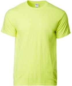 Cotton Adult Ring Spun T-Shirt 180gsm · Safety Green · colour reference