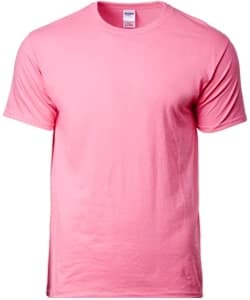 Cotton Adult Ring Spun T-Shirt 180gsm · Safety Pink · colour reference
