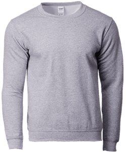 Asian Fit Adult Crewneck Sweatshirt · Product view