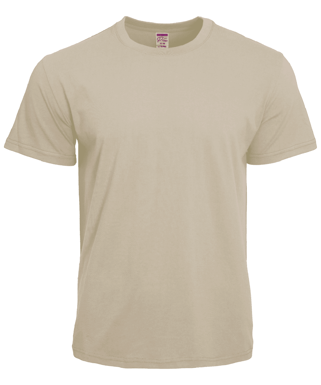 Prime Siro Cotton T-Shirt 180gsm · Light Sand · colour reference
