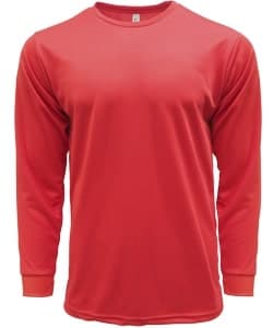 Crossrunner DRYtec Long Sleeve T Shirt · Red · colour reference