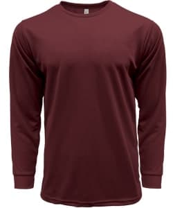 Crossrunner DRYtec Long Sleeve T Shirt · Maroon · colour reference