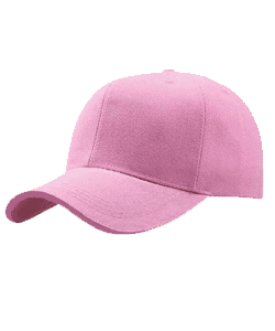 Baseball Cap Acrylic Twill 6 Panel · Light Pink · colour reference