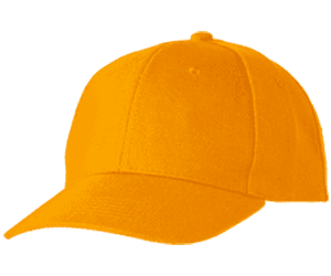 Baseball Cap Acrylic Twill 6 Panel · Gold · colour reference