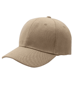 Baseball Cap Acrylic Twill 6 Panel · Sand · colour reference