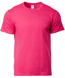 Cotton Adult Ring Spun T-Shirt 180gsm · Heliconia · colour reference