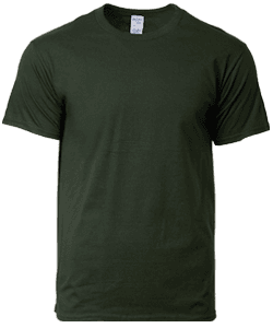 Cotton Adult Ring Spun T-Shirt 180gsm · Forest Green · colour reference
