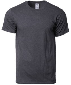 Cotton Adult Ring Spun T-Shirt 180gsm · Dark Heather · colour reference