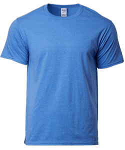 Cotton Adult Ring Spun T-Shirt 180gsm · Heather Royal · colour reference
