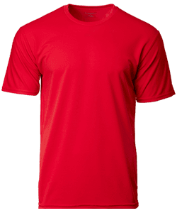 Performance Dry Pique Tee 160gsm · Red · colour reference