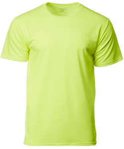 Performance Dry Pique Tee 160gsm · Neon Green · front