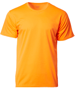 Performance Dry Pique Tee 160gsm · Neon Orange · colour reference