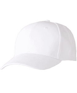 Baseball Cap Acrylic Twill 6 Panel · White · colour reference
