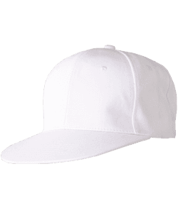 Snapback Cap Acrylic Twill 6 Panel · White · colour reference