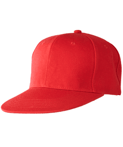 Snapback Cap Acrylic Twill 6 Panel · Red · front
