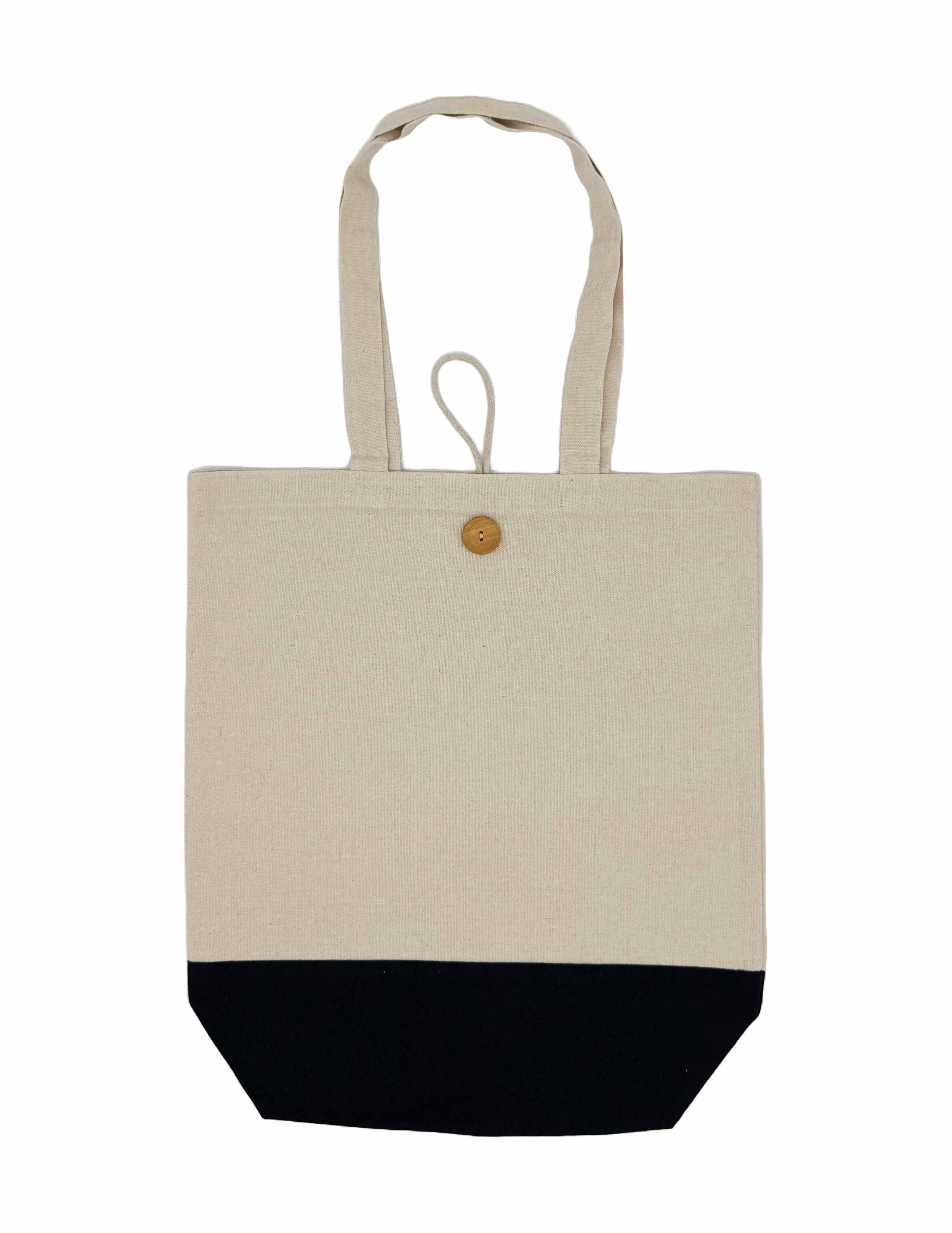 8oz Natural Cotton Gusseted Tote Bag · Product view