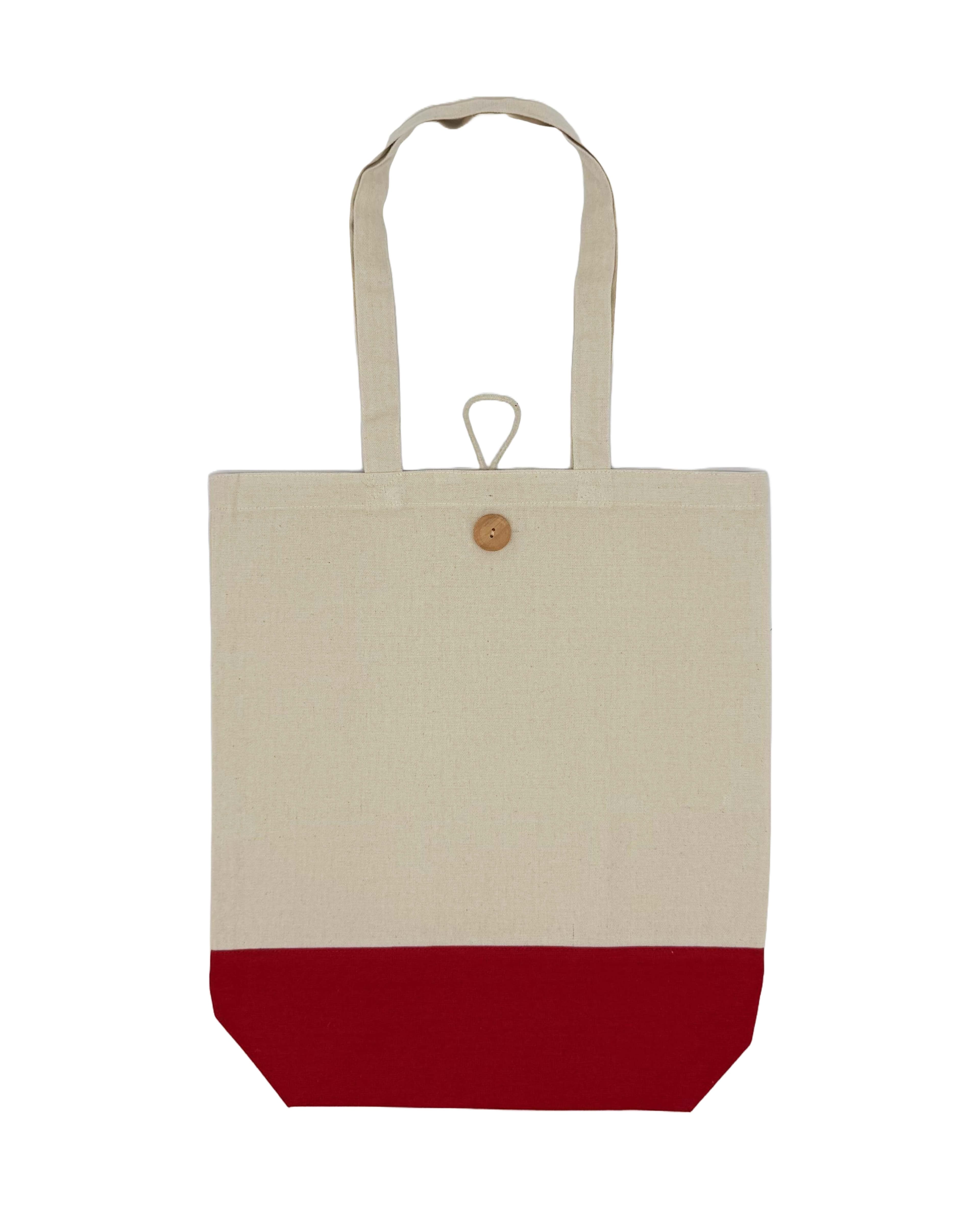 8oz Natural Cotton Gusseted Tote Bag · Product view