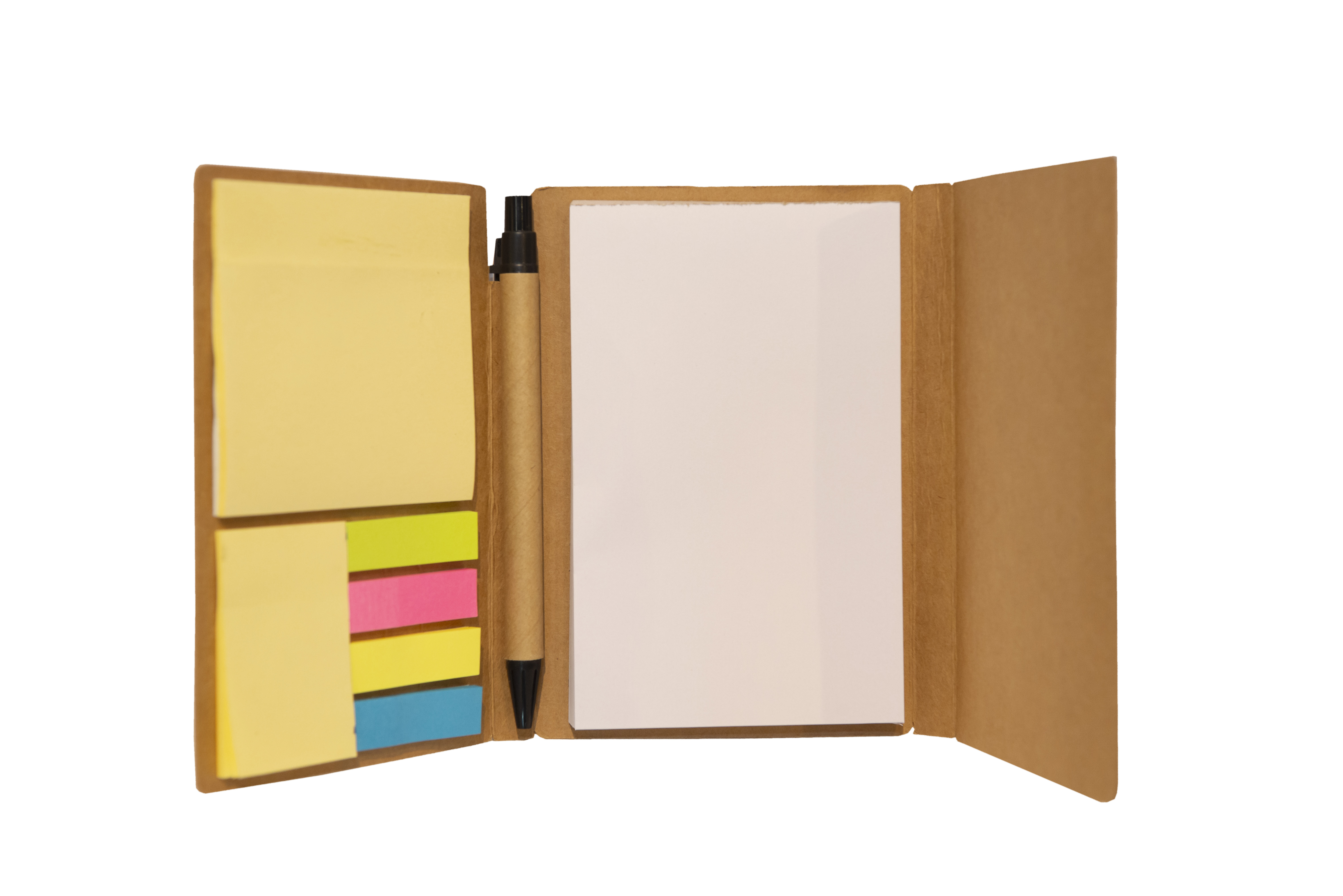 Recycled Kraft Notepad with Pen · Product view