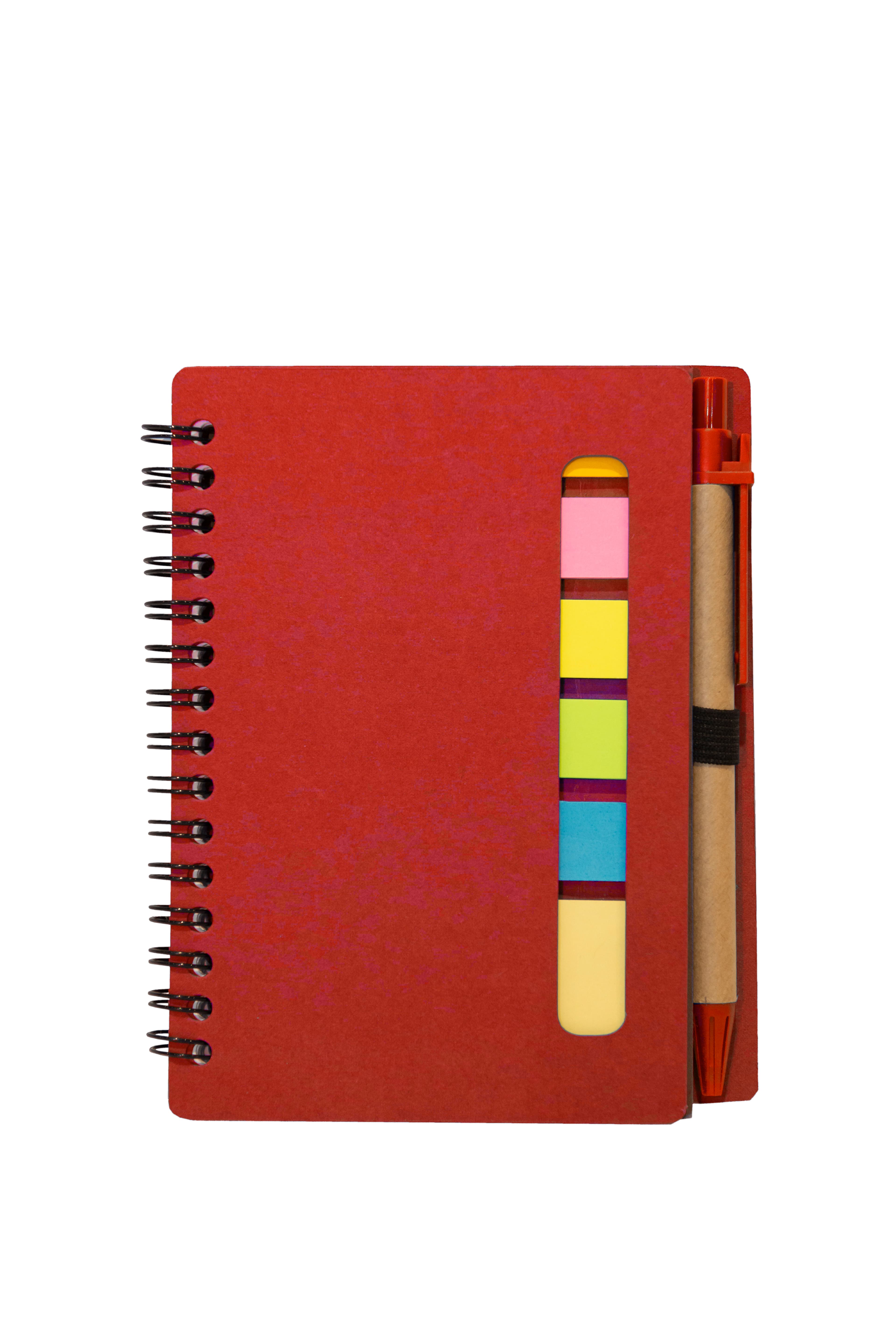 EcoDraw Recycled Spiral Notepad with Pen · Product view