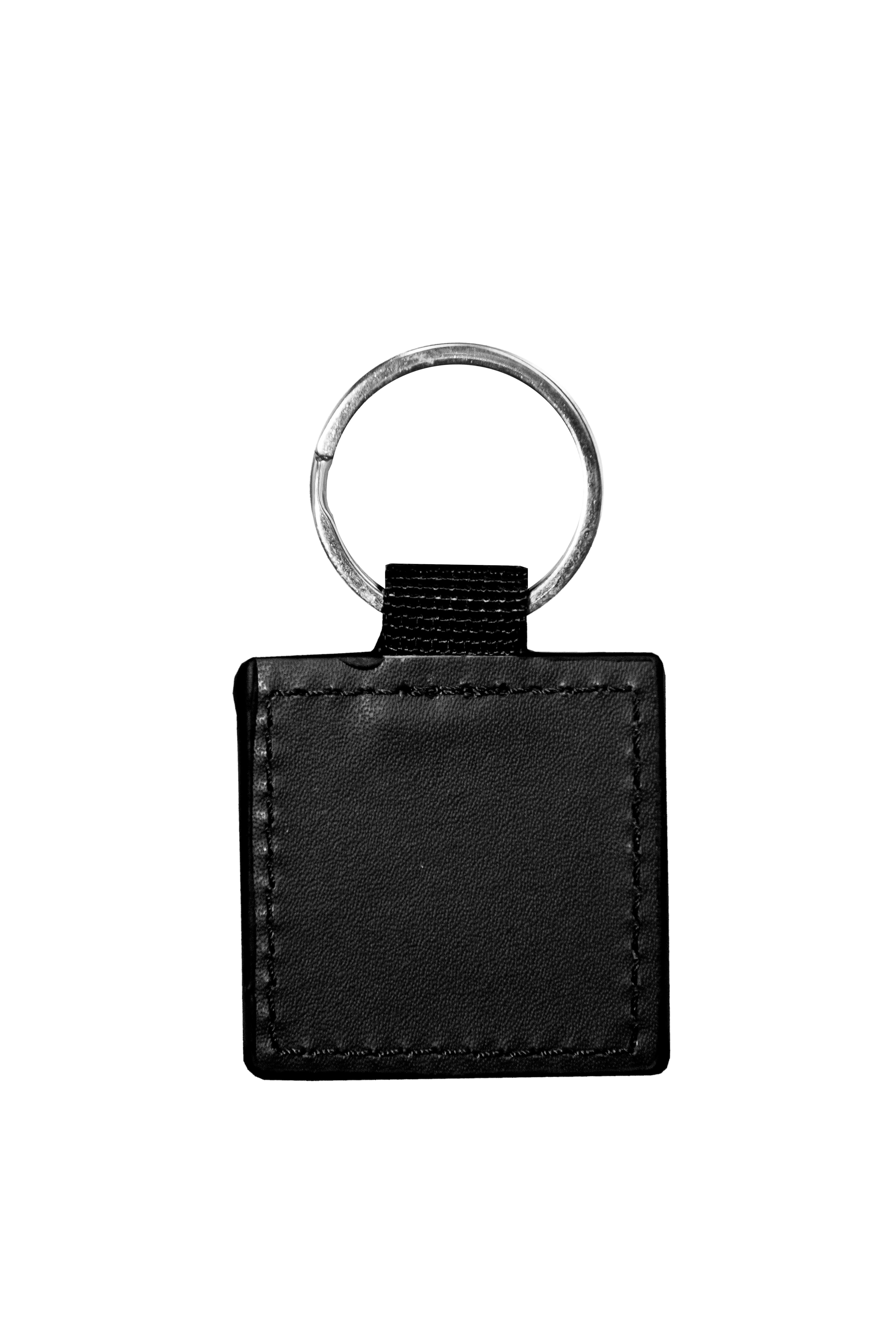 LuxeLoop PU Keychain (Square) · Product view