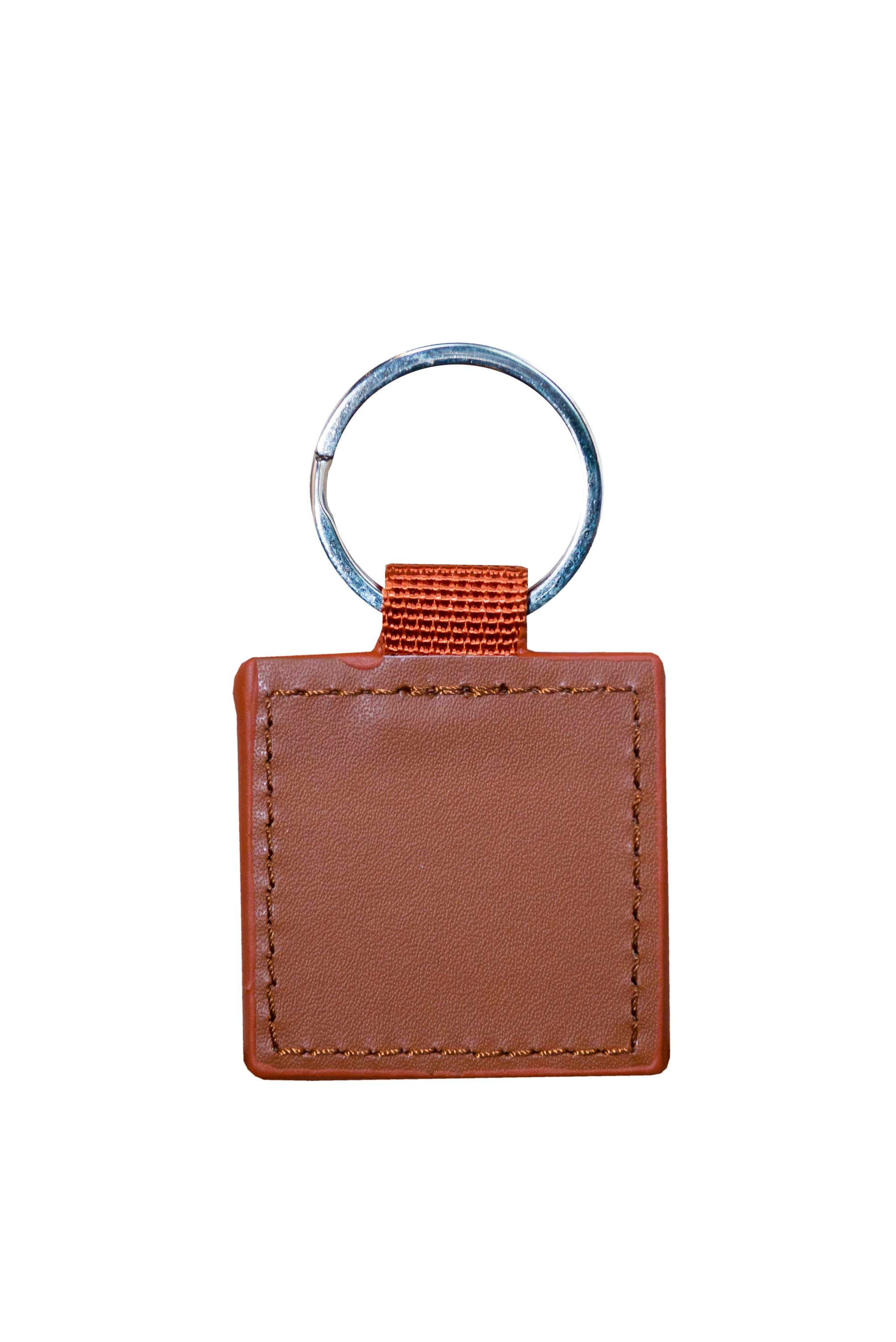 LuxeLoop PU Keychain (Square) · Product view