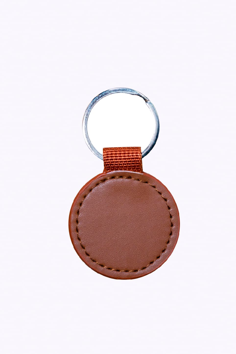 LuxeLoop PU Keychain (Round) · Product view