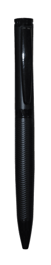 Matte Black Textured-Grip Ballpoint Pen · Product view