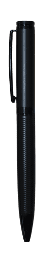 Matte Black Textured-Grip Ballpoint Pen · Product view