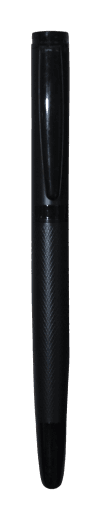 Matte Black Textured-Grip Ballpoint Pen · Product view