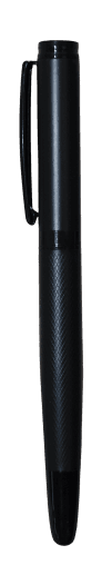 Matte Black Textured-Grip Ballpoint Pen · Product view