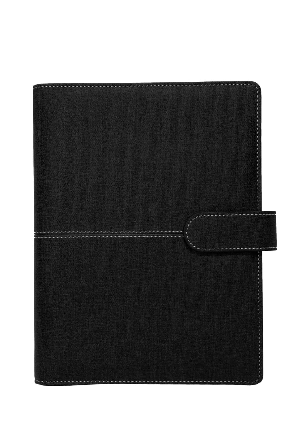 Textured PU A5 Notebook with Strap Closure · Product view