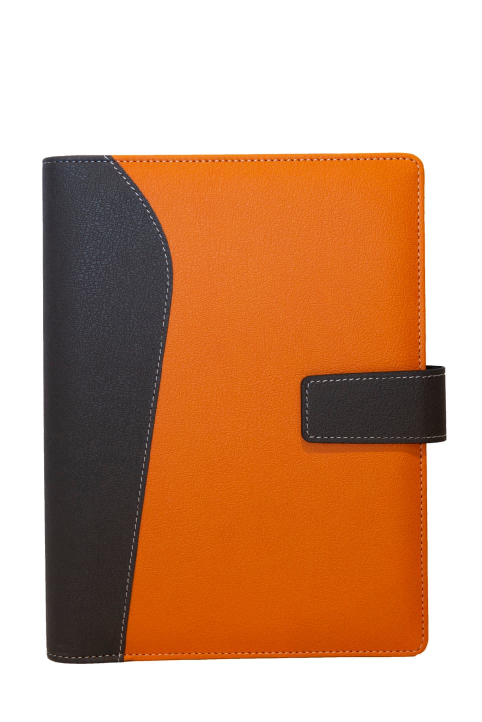 CarryPro Two-Tone PU Notebook with Strap Closure · Product view