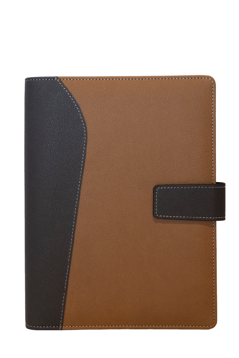 CarryPro Two-Tone PU Notebook with Strap Closure · Product view