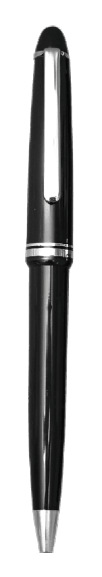Metal Executive Ballpoint Pen with Chrome Trim · Product view