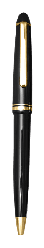 Metal Executive Ballpoint Pen with Chrome Trim · Product view