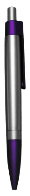Two-Tone Metallic Retractable Ballpoint Pen · Product view