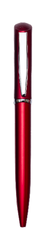 Matte Black Metal-Clip Capped Ballpoint Pen · Product view